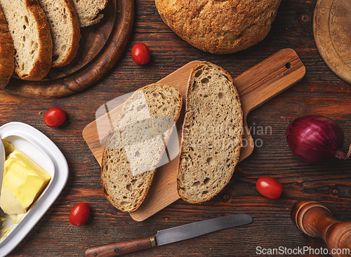 Image of Whole grain bread slices
