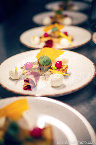Image of Luxury food on wedding table