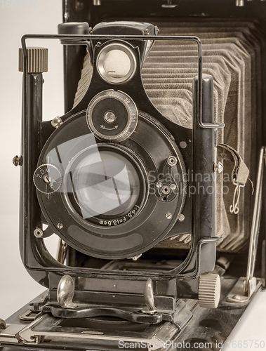 Image of historic folding camera