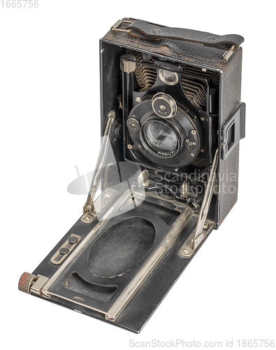 Image of historic folding camera