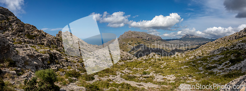 Image of Mirador Coll de Reis, Nudo de Corbata, Serra de Tramuntana mountain Balearic Islands Mallorca Spain.