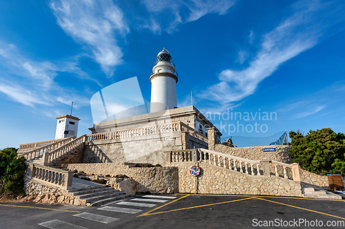 Image of Lighthouse at Cape Formentor in the Coast of North Mallorca, Spain