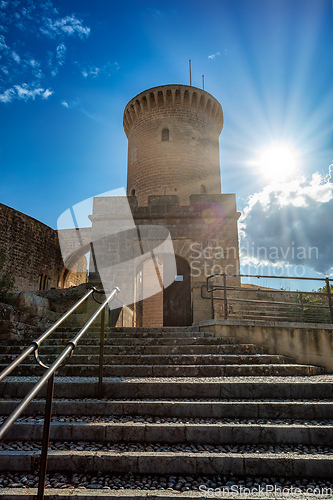 Image of Bellver Castle in Palma de Mallorca, Balearic Islands Mallorca Spain.