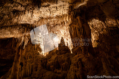 Image of Dragon cave, Coves del Drach, Cuevas del Drach. Porto Cristo. Balearic Islands Mallorca Spain.