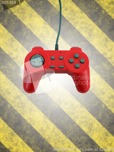 Image of game controller w clipping path 