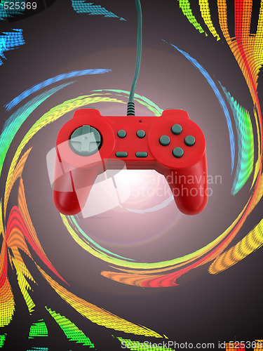 Image of game controller w clipping path 