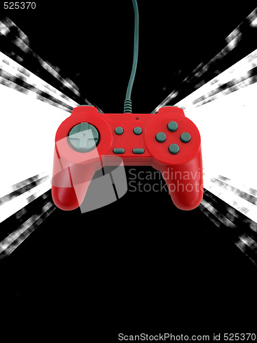 Image of game controller w clipping path 