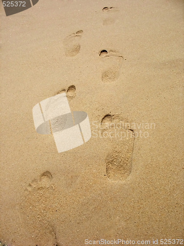 Image of footprints in sand