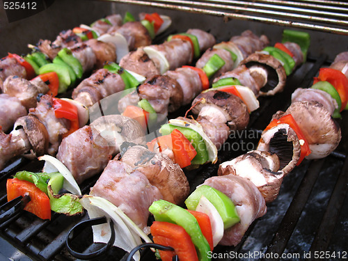 Image of Shish Kebabs on the Grill