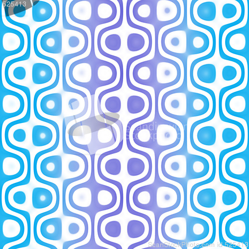Image of Blue Retro Pattern