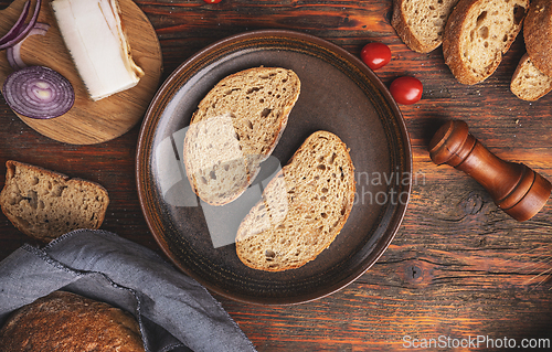 Image of Freshly baked sourdough bread