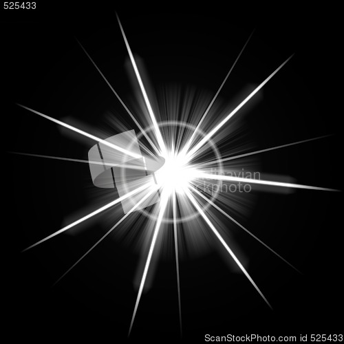 Image of Bright Lens Flare Burst