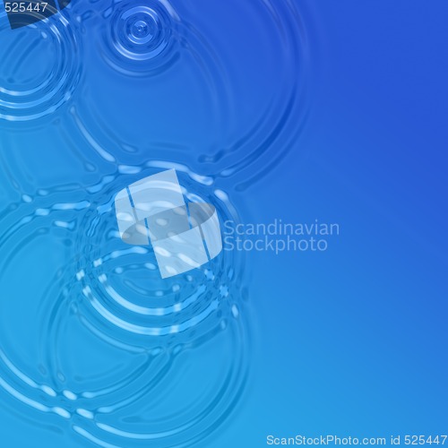 Image of Blue Raindrop Ripples