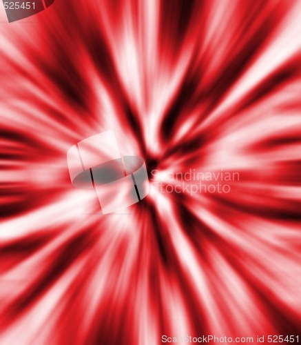 Image of red zoom blur