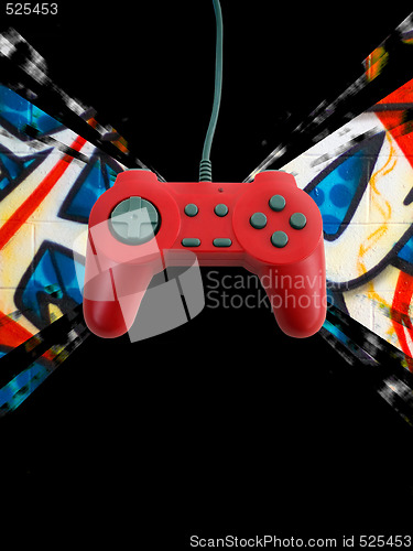 Image of game controller w clipping path 