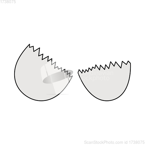 Image of Empty Egg Shell Icon