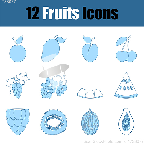 Image of Fruits Icon Set