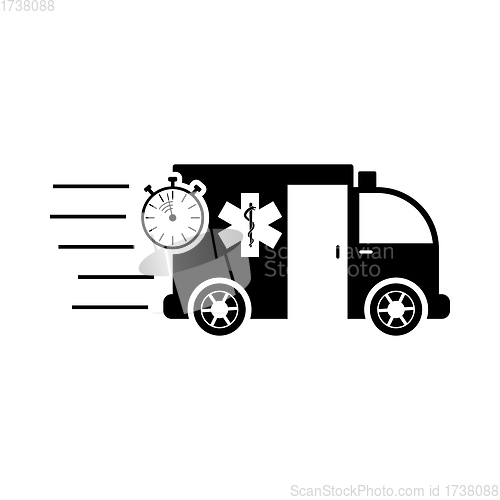 Image of Fast Ambulance Car Icon