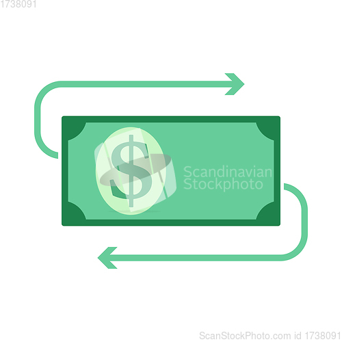 Image of Cash Back Dollar Banknote Icon