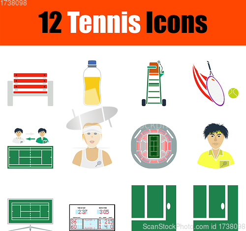 Image of Tennis Icon Set