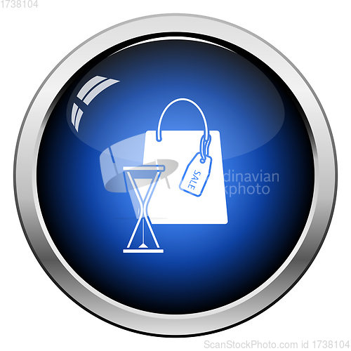 Image of Sale Bag With Hourglass Icon