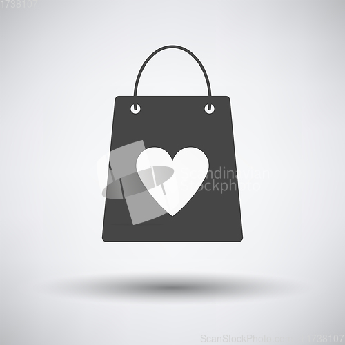 Image of Shopping Bag With Heart Icon