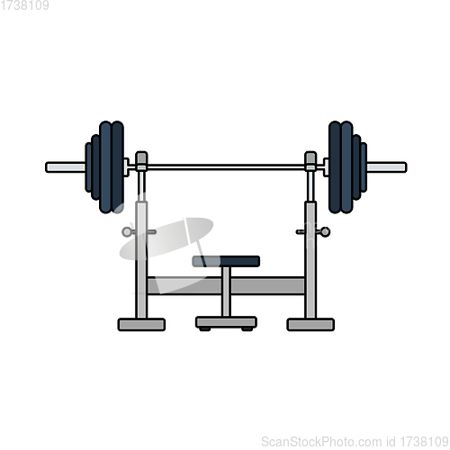 Image of Icon Of Bench With Barbell