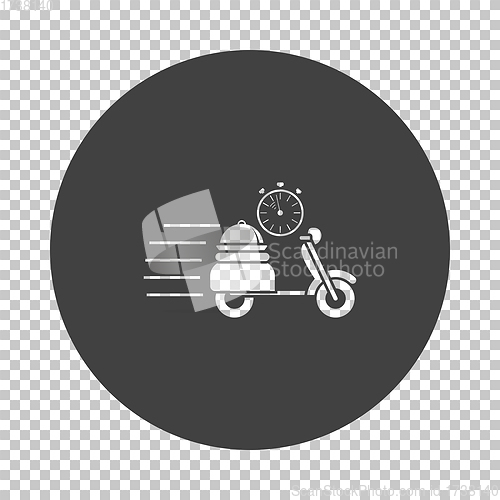 Image of Restaurant Scooter Delivery Icon