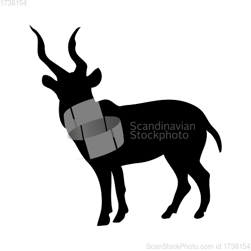 Image of Kudu Antelope Silhouette
