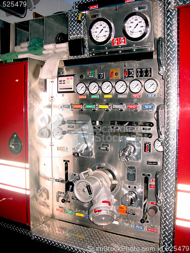 Image of fire truck detail