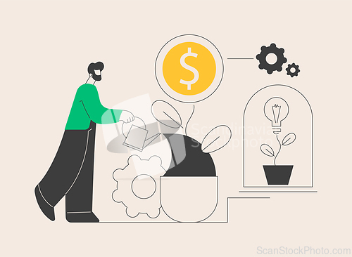 Image of Business incubator abstract concept vector illustration.