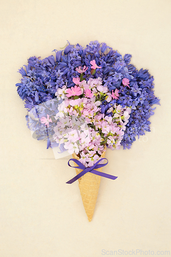 Image of Surreal Wildflower Ice Cream Cone