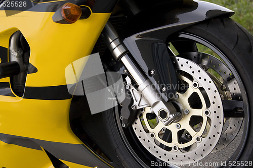 Image of Yellow Motorcycle
