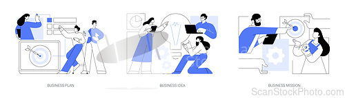 Image of Business development isolated cartoon vector illustrations se