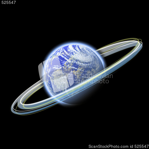 Image of glowing earth