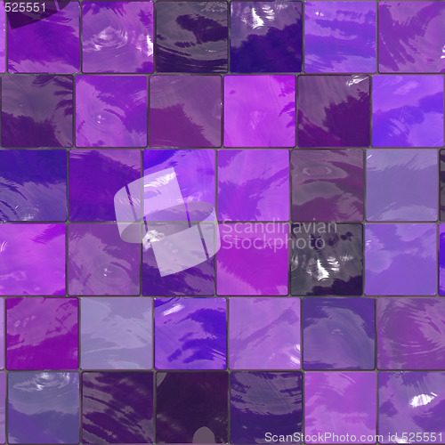 Image of purple bathroom tiles