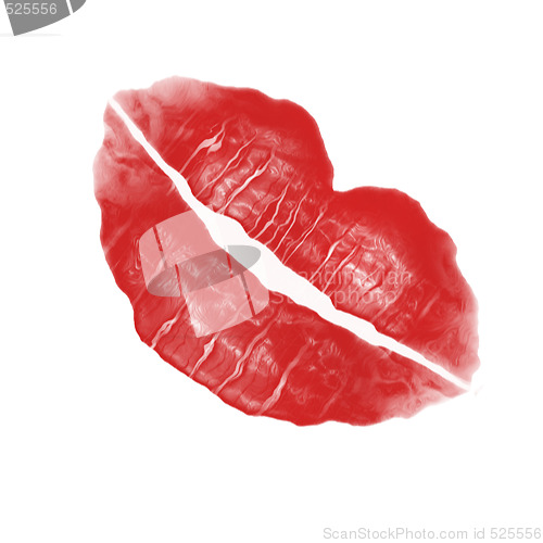 Image of Red Lipstick Smudge