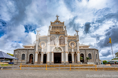 Image of The cathedral Basilica de Nuestra Senora de los Angeles in Cartago in Costa Rica