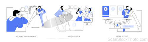 Image of Freelance photographer isolated cartoon vector illustrations se