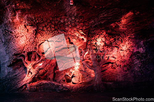 Image of Underground Catedral de Sal (Salt Cathedral) of Zipaquira, Colombia.