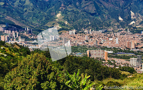 Image of Copacabana, suburb of Medellin. Town and municipality in the Colombian department of Antioquia. Colombia