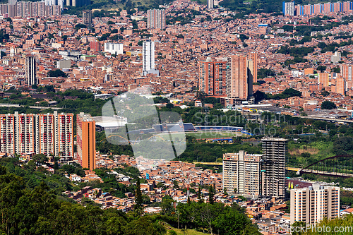 Image of Copacabana, suburb of Medellin. Town and municipality in the Colombian department of Antioquia. Colombia