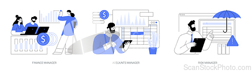 Image of Corporate finance isolated cartoon vector illustrations se