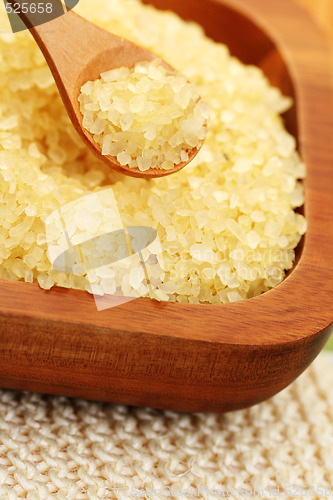 Image of bath salt and towel