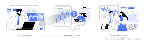 Image of Investment funding isolated cartoon vector illustrations se