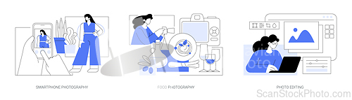 Image of Photography as a hobby isolated cartoon vector illustrations se