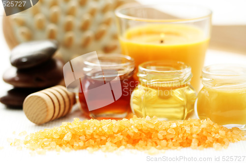 Image of honey bath time