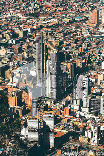 Image of Cityscape view of Bogota, capital city of Colombia, and one of the largest cities in the world.