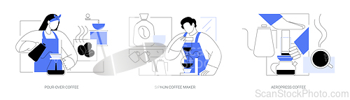 Image of Specialty coffee isolated cartoon vector illustrations se