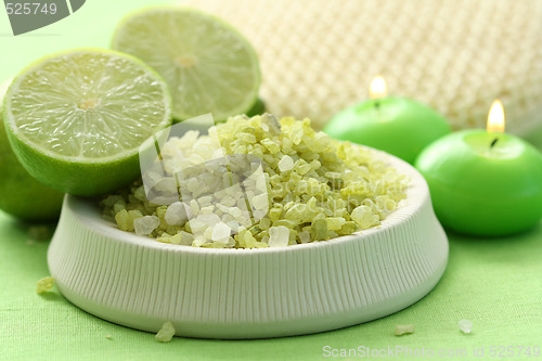 Image of lime bath salt